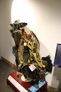 ejector seat on display at the soldiers of oxfordshire museum