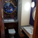 bathroom in our hotel room