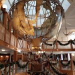 Sir Algenons hot air balloon in the foyer at the Alton Towers Hotel