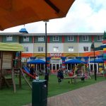 outdoor adventure play area at the legoland hotel
