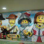 legoland hotel mosaic wall