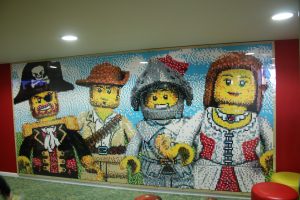 legoland hotel mosaic wall