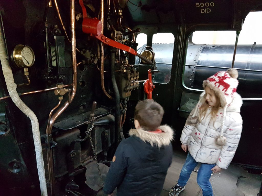 lois and cody in drivers cab