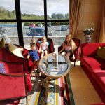 sitting area in the lord bagenal hotel with sofas and tables