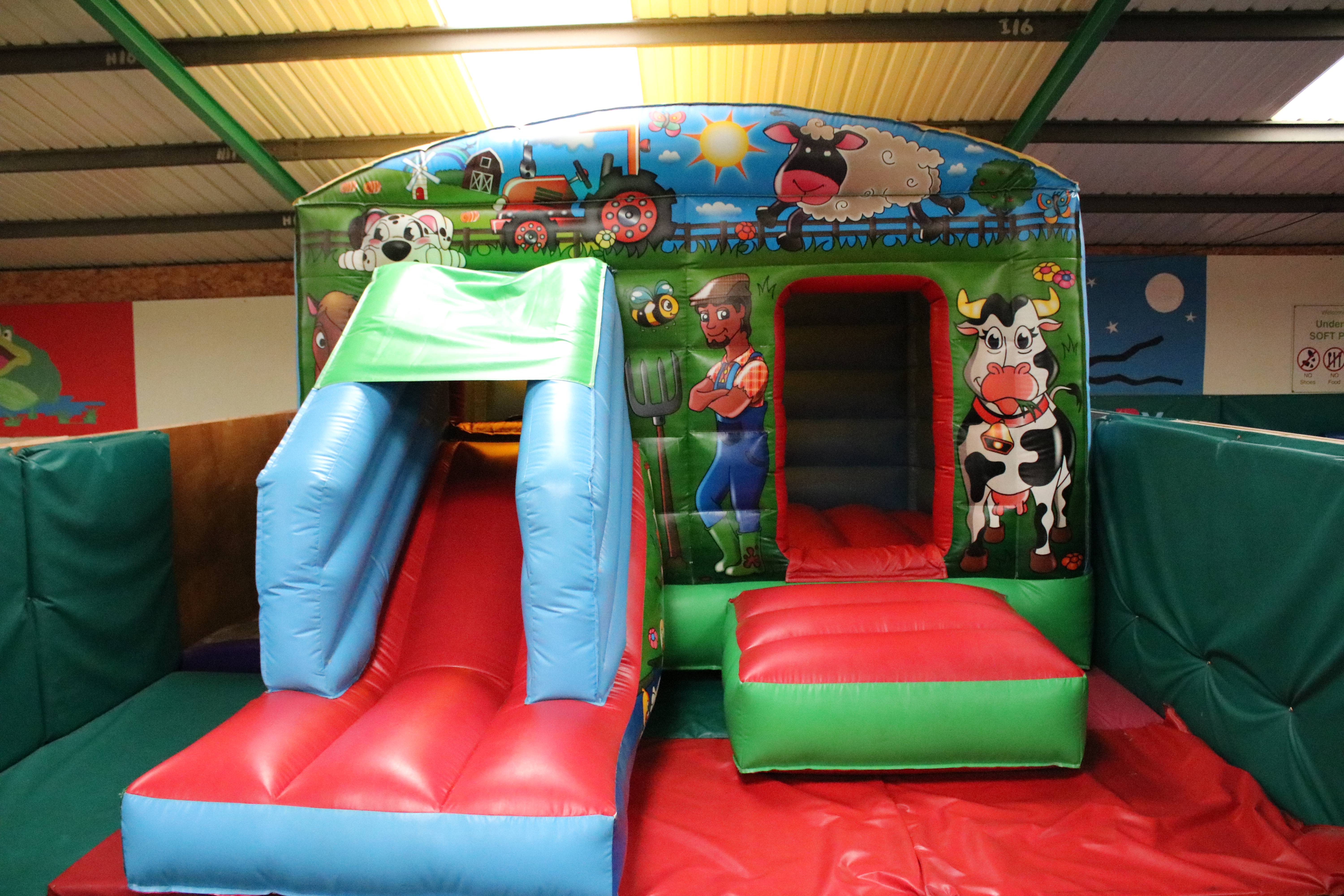 Bouncy castle at Roves Farm