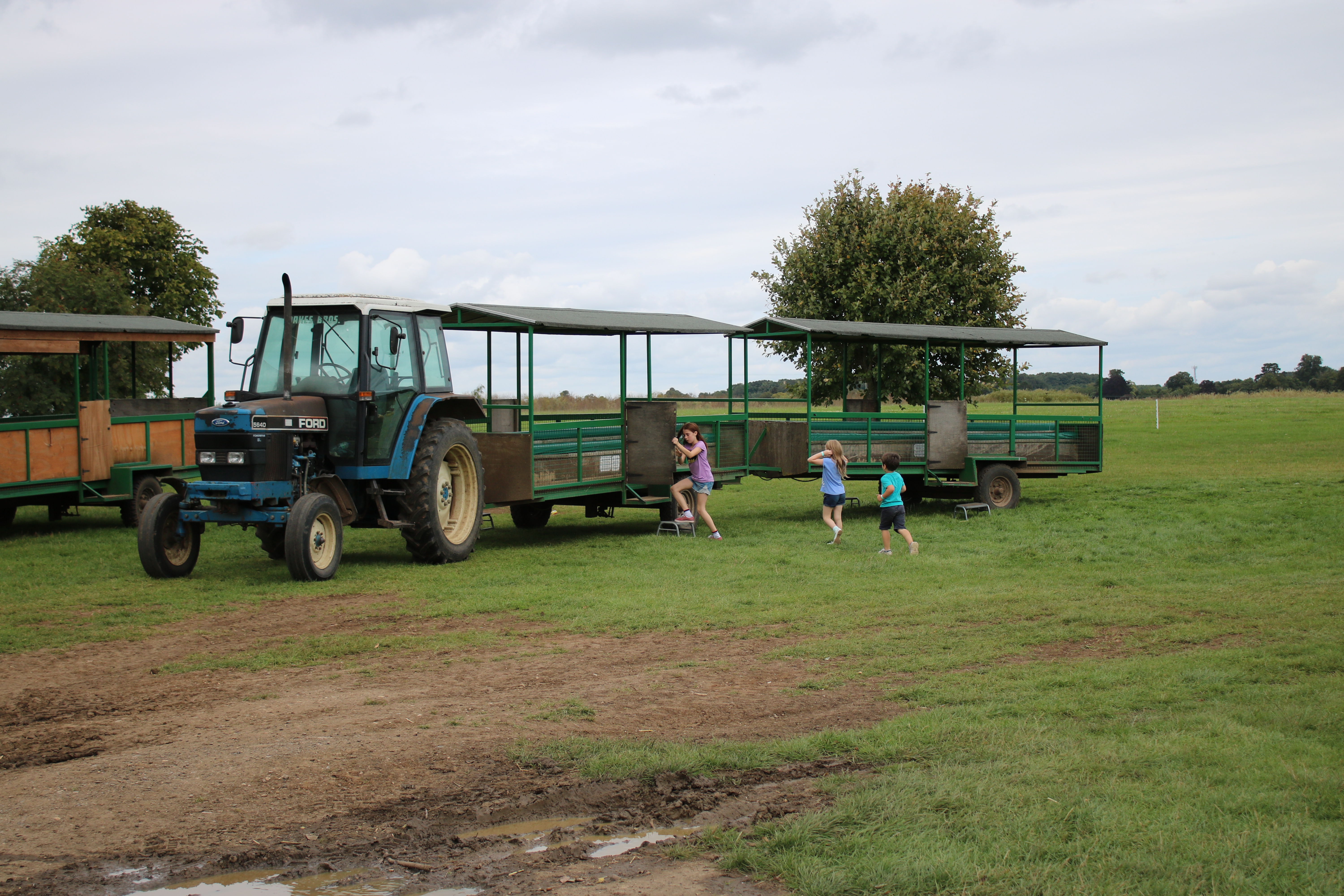 Tractoor trailer ride at Roves Farm