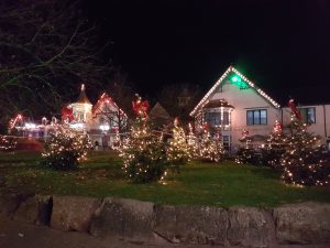 Alton towers theme park xmas trees