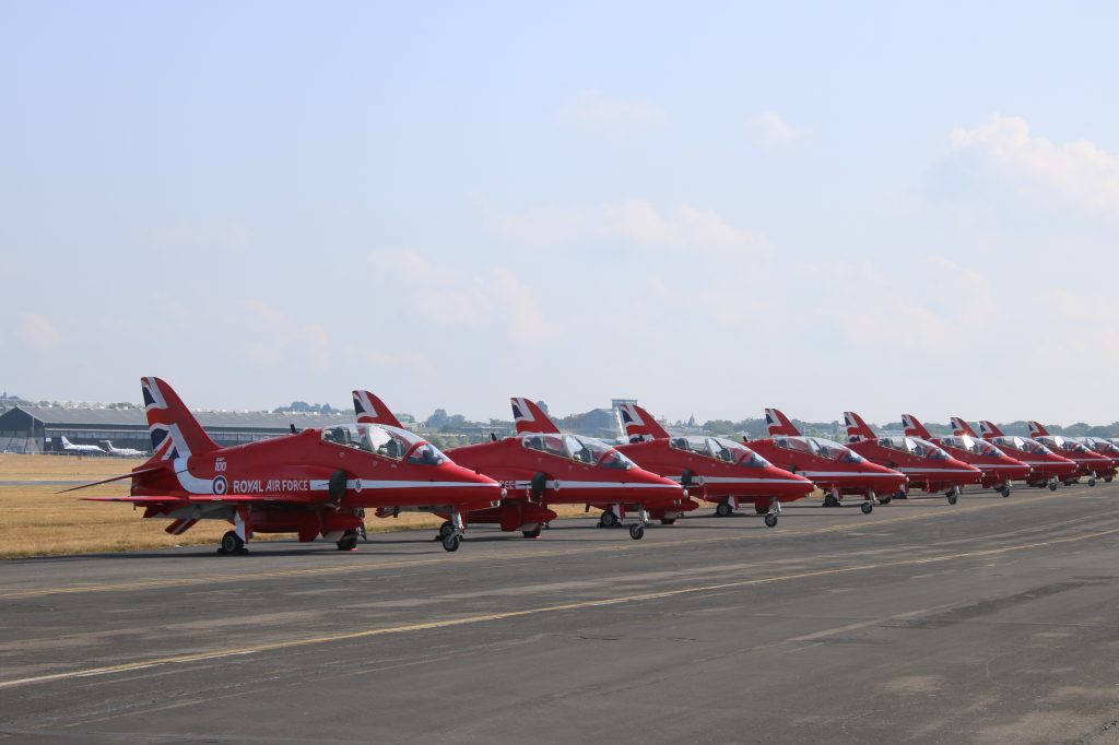 red arrows