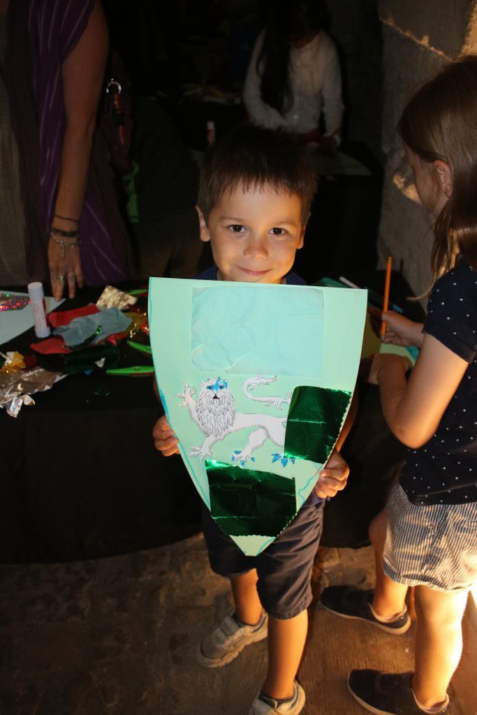 Cody's shield design at Knight School
