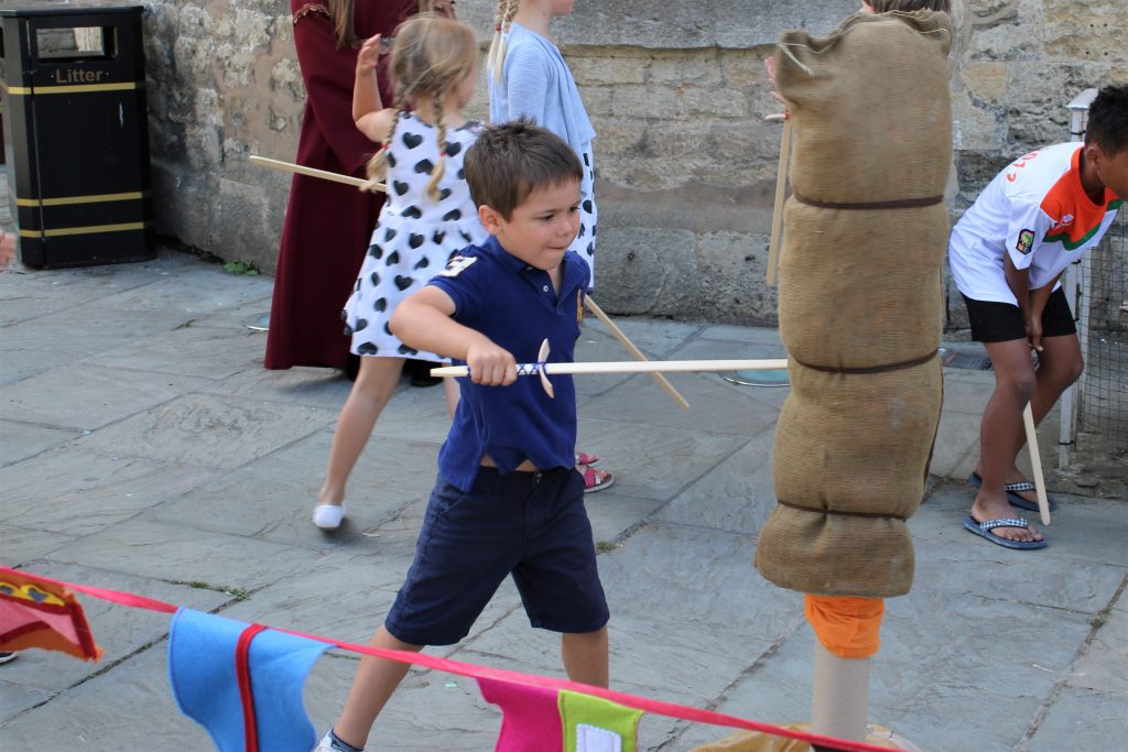 Swordsmanship training at Knight School