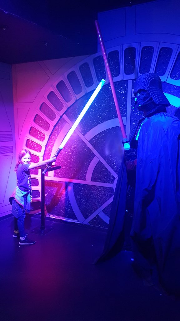Lois and Darth Vadar at Legoland