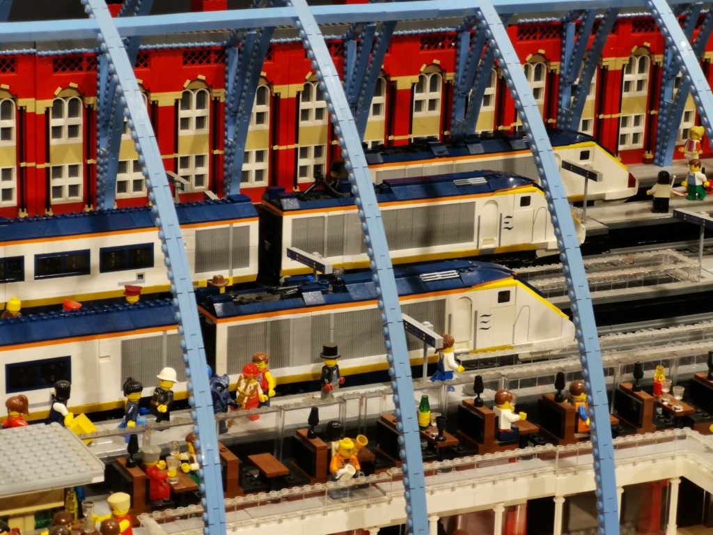 Lego train station