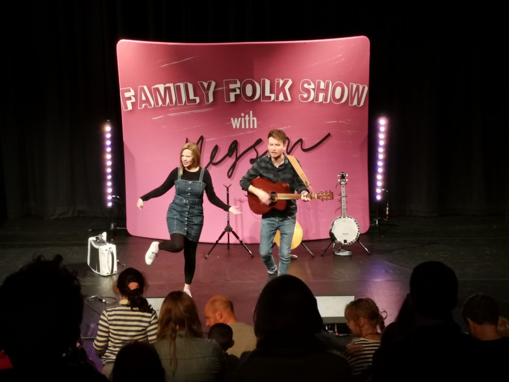 Megson performing at Pegasus theatre
