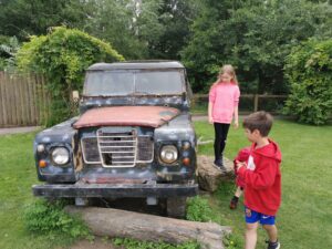 Jurassic safari jeep
