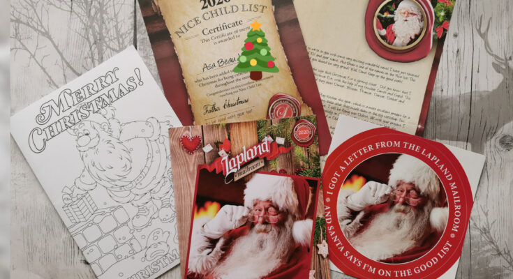 Personalised Father Christmas letter pack