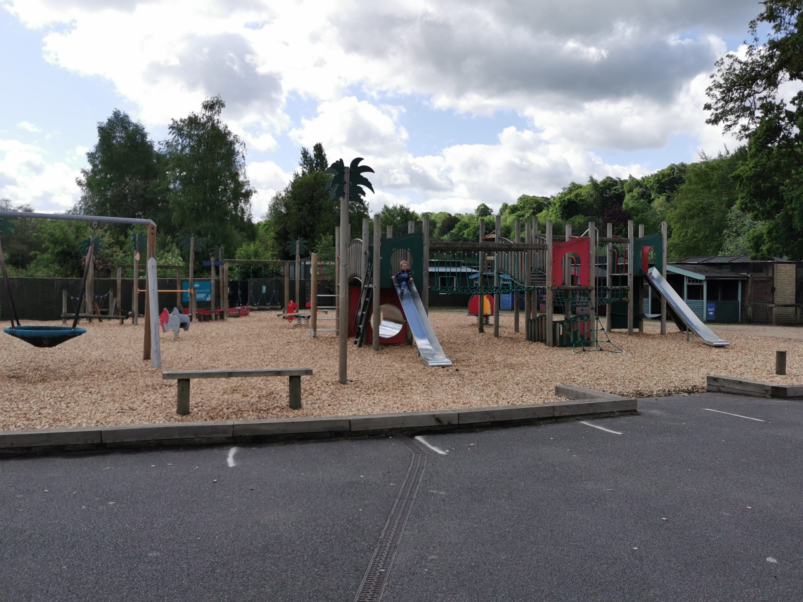 large wooden play frame at Beale Park
