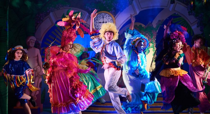 Actors dancing on stage at The Theatre Chipping Norton