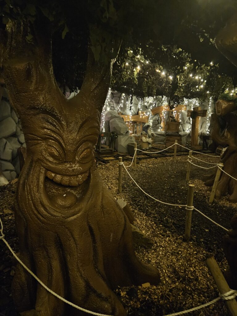 Laughing tree in fairy woods